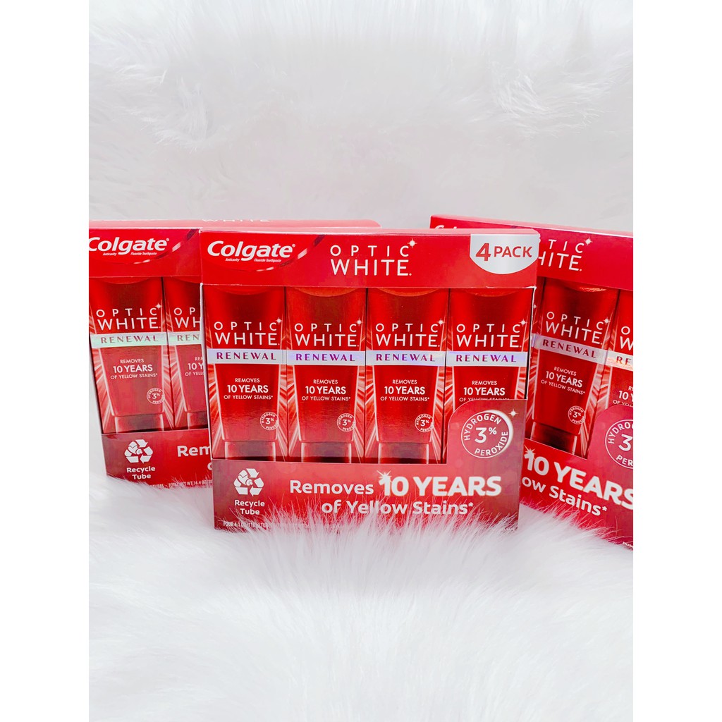 [HÀNG MỸ] Kem đánh răng Colgate Optic White tuýp 116g