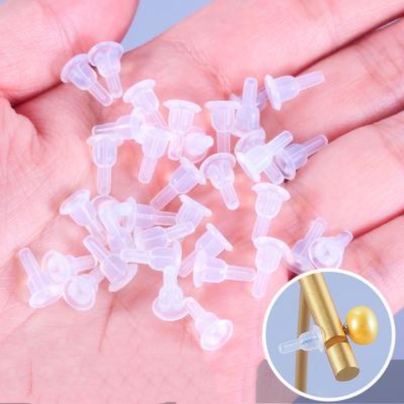 Nút Bịt Tai Bằng Cao Su Silicone Mềm Trong Suốt An Toàn DIY