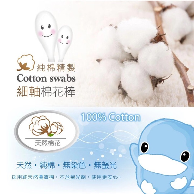 Bông tăm cotton vệ sinh cho bé KUKU KU1103 (260 cái)