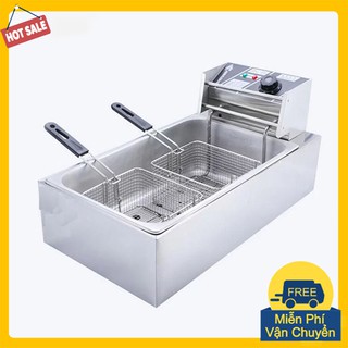 Bếp chiên đôi. bếp chiên nhúng điện 1 ngăn 12l