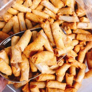 CHẢ GIÒ TÔM SẤY GIÒN CAY lon 300gr