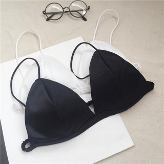 Áo Bra Croptop phi lụa bóng có mút - 263 -CH40