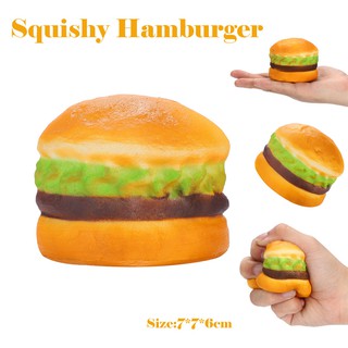 Stress Reliever Scented Super Slow Rising Kids Toy Squeeze Toys Mini Hamburger