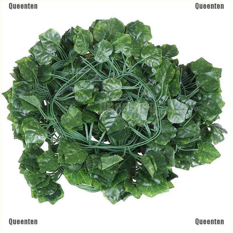 ★Lá Nho Nhân Tạo Bằng Lụa Màu Xanh Lá Cây Treo Trang Trí Nhà Cửa / Tiệc Cưới / Sân Vườn