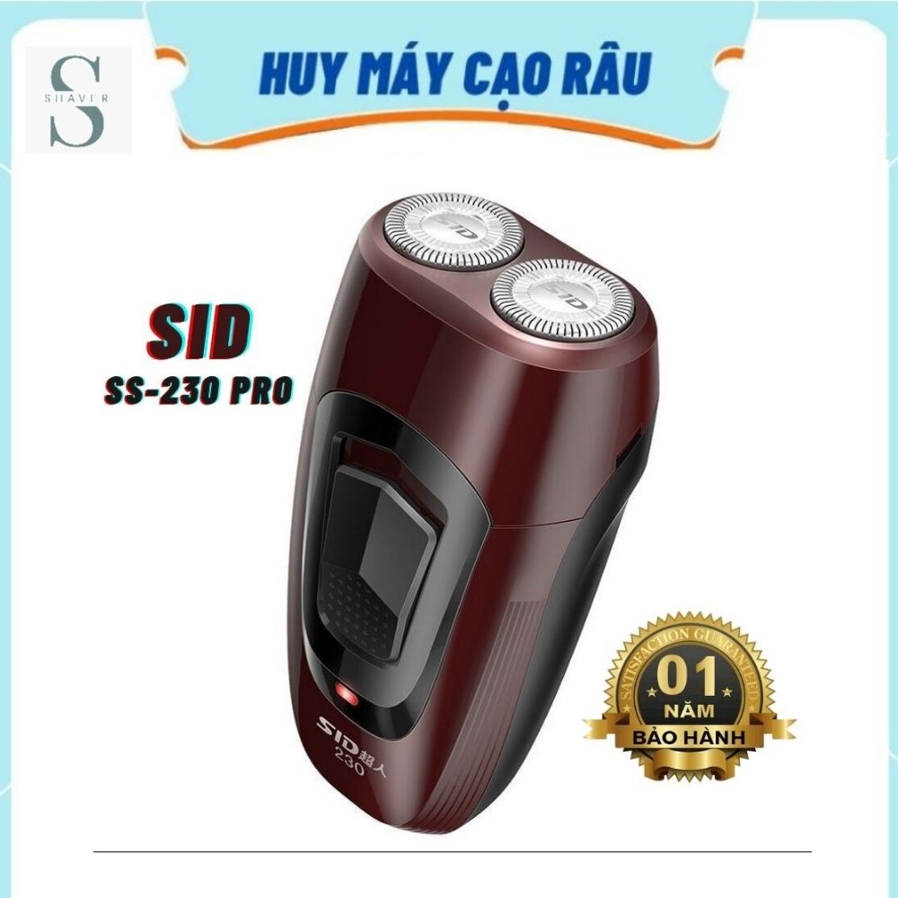 Máy cạo râu cao cấp Shaver SID-S230 Pro cạo siêu nhanh, chống kẹt râu thông minh