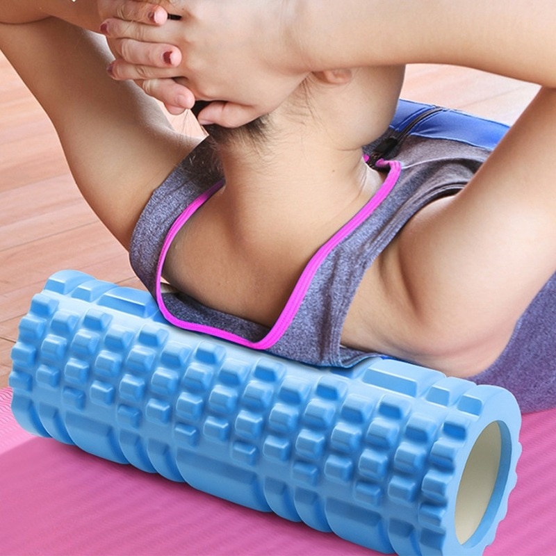 Con lăn xốp mềm hỗ trợ tập yoga/ pilates/ thể hình/ tập cơ lưng