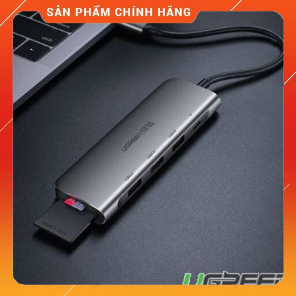 Cáp chuyển USB type C sang USB 3.0 + khe đọc thẻ nhớ UGREEN 50598 dailyphukien