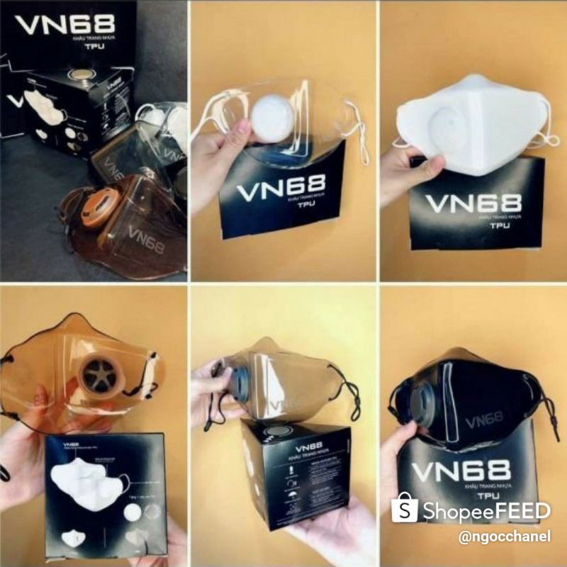 KHẨU TRANG VN68  ,KHẨU TRANG NHỰA 3D ,[KHẨU TRANG TRONG SUỐT,CAM,KHÓI,ĐEN,TRẮNG] HOT NHẤT HIỆN NAY,SỬ DỤNG NHIỀU LẦN | BigBuy360 - bigbuy360.vn