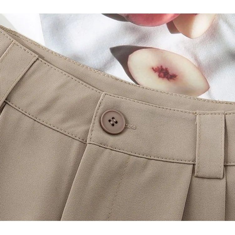 Quần ống rộng suông nữ  đi học, đi làm siêu hack dáng