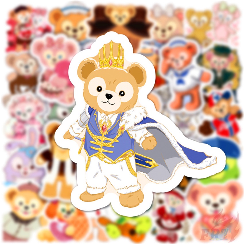 ❉ Duffy &amp; ShellieMay &amp; StellaLou Series 03 Stickers ❉ 50Pcs/Set Disney Bear Cartoon DIY Fashion Luggage Laptop Skateboard Decals Doodle Stickers