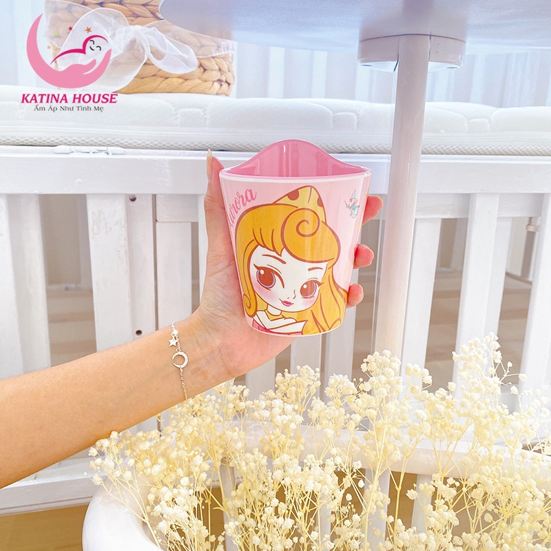 Ly uống nước cho bé thương hiệu Disney, chất liệu melamine 2 màu dày dặn, an toàn sử dụng