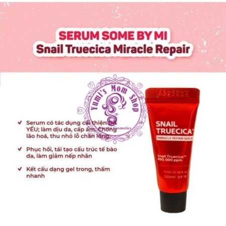 (Mini Size) Tinh Chất Some By Mi Snail Truecica Miracle Repair Serum 5ml | BigBuy360 - bigbuy360.vn