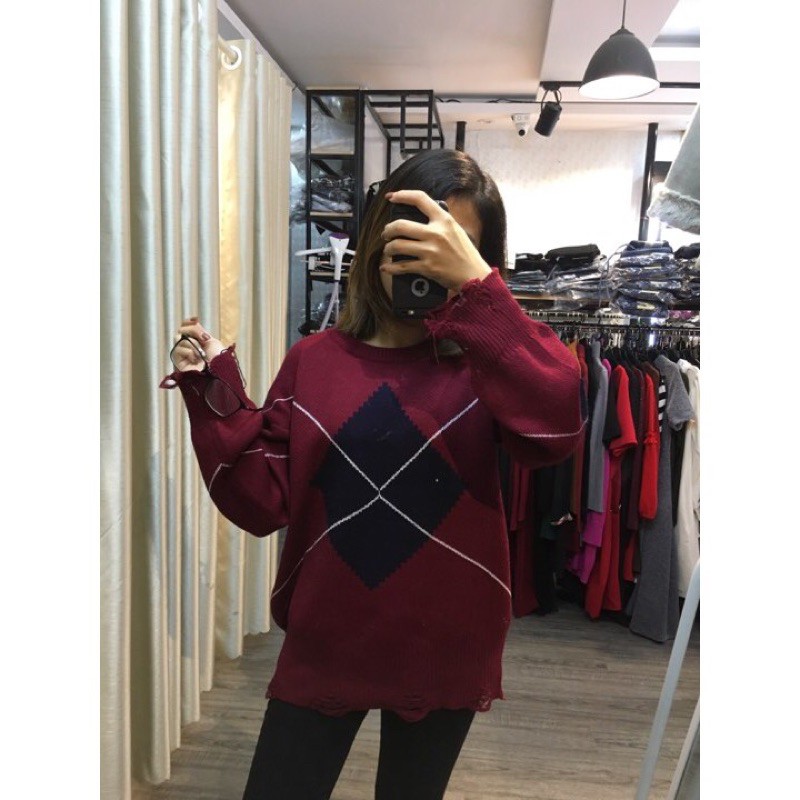 ÁO SWEATER/LEN 2HAND