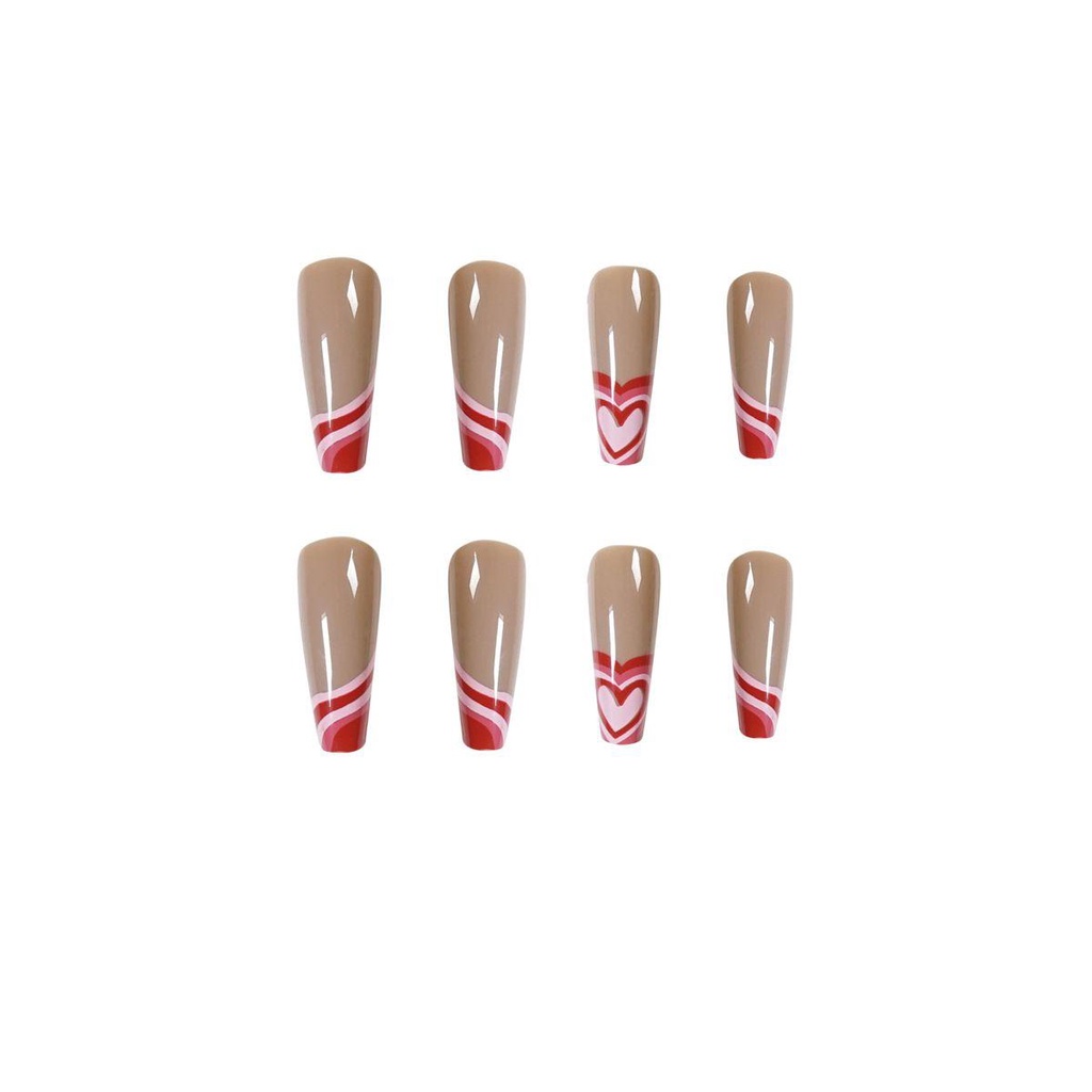 Hộp 24 Móng Tay Giả Múa Ba Lê Dài Chuyên Dụng Cho Trang Trí Móng Nghệ Thuật