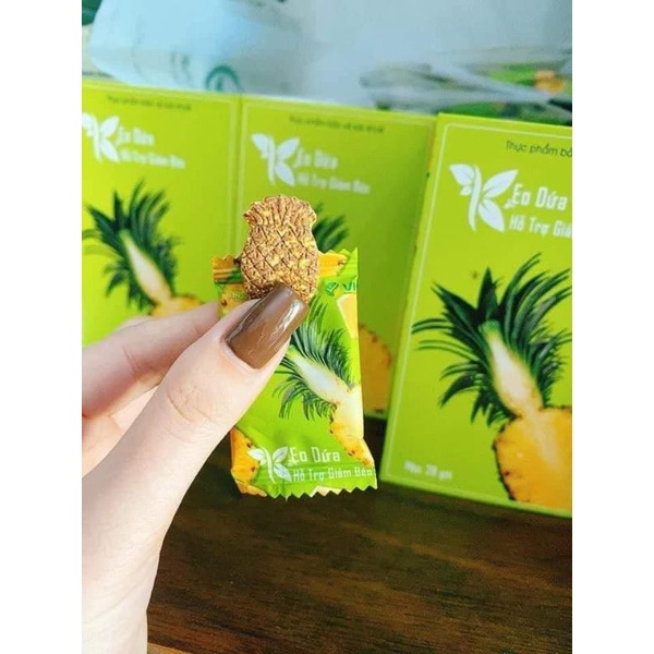 7 viên kẹo dứa plus giảm cân ngọt nước