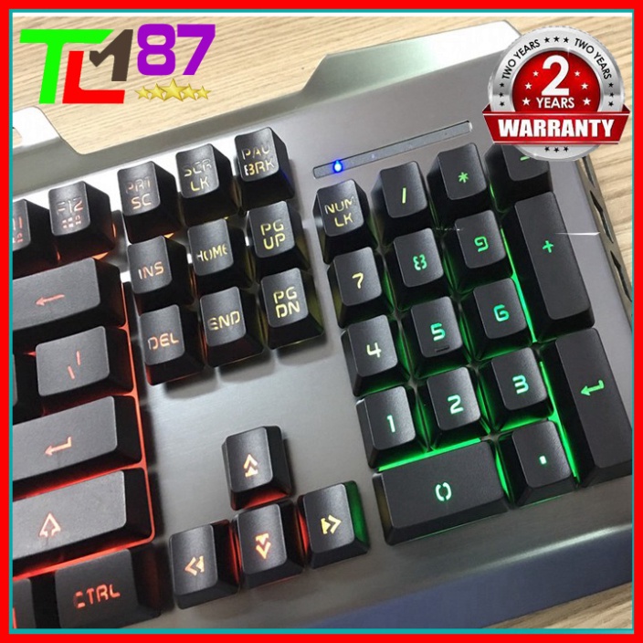Bàn Phím Máy Vi Tính Laptop Chơi Game NEWMEN GM619 Đèn LED 7 Màu- Bàn phím Giả Cơ Keyboard Gaming Có Dây