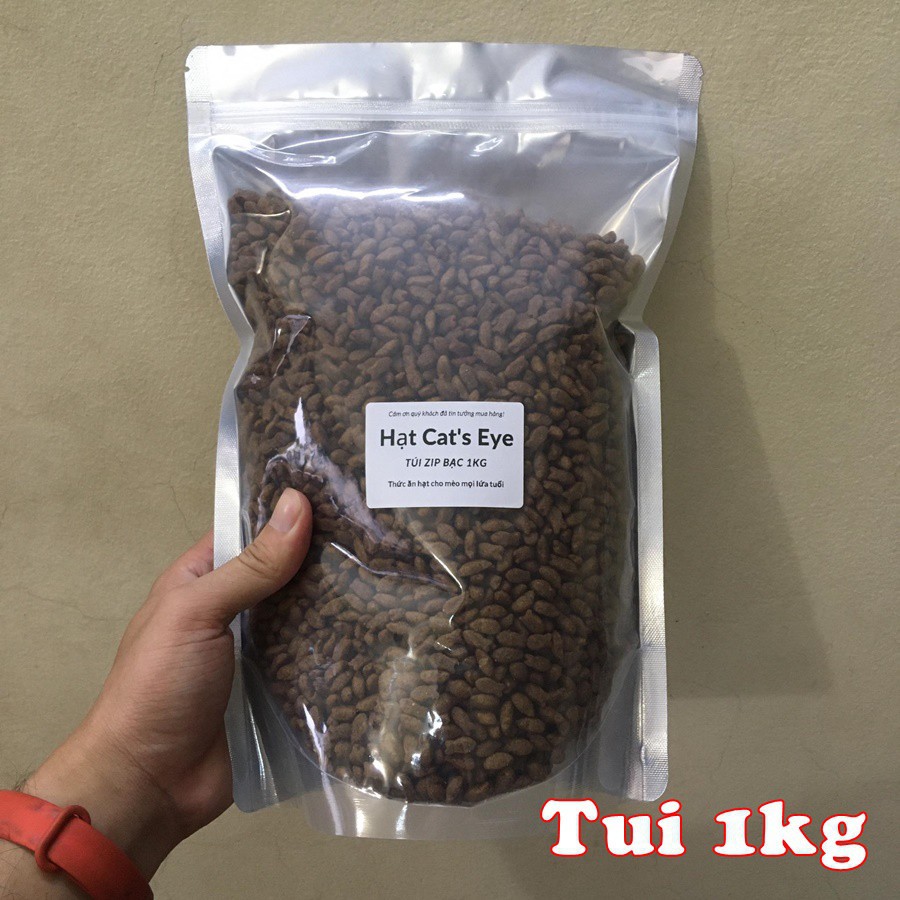 Thức ăn cho mèo hạt Cat's Eye Hàn Quốc - Túi 1kg hạt cat eye siêu tiết kiệm Cateye - Đảo Chó Mèo