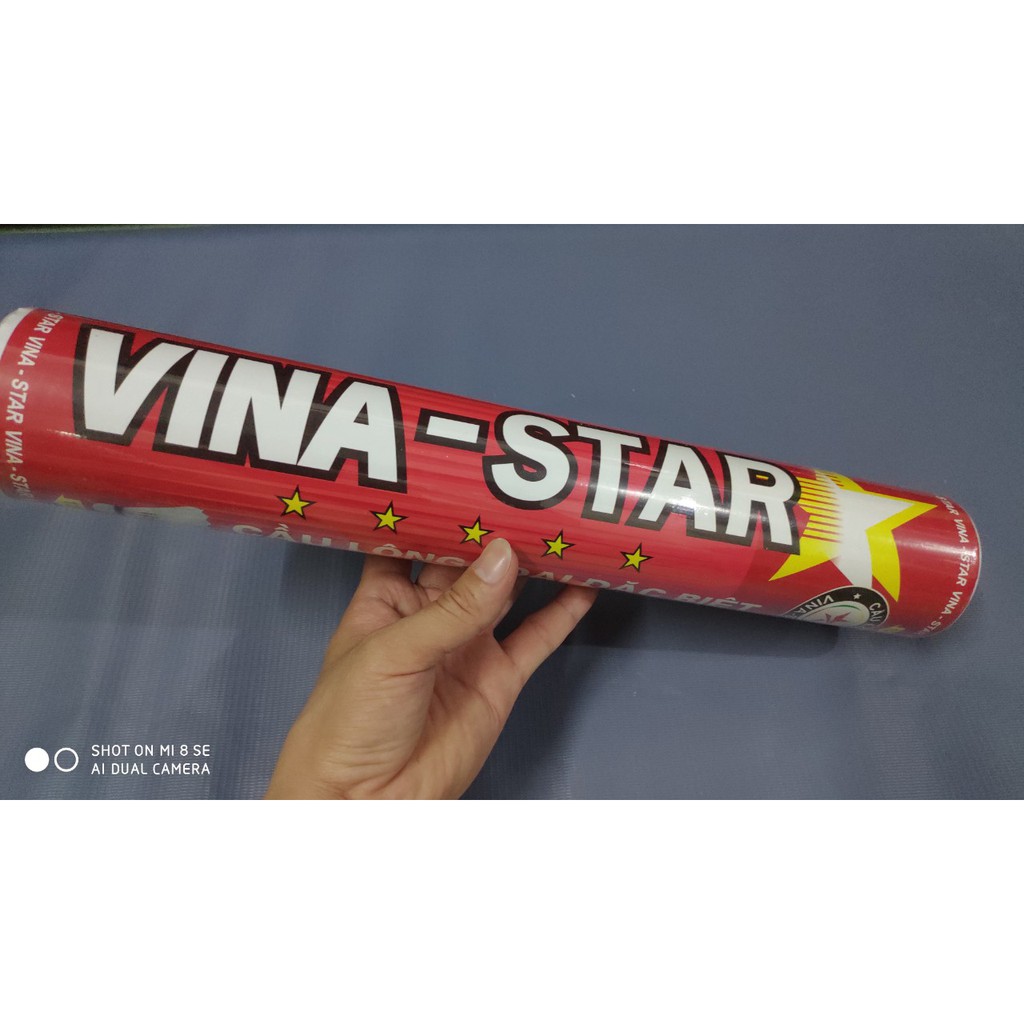 Ống cầu lông Vinastar Đỏ (12 quả)-100% Hàng Chính Hãng!