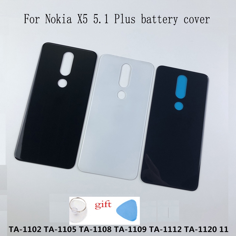 Nắp Lưng Điện Thoại Bằng Kính Dành Cho Nokia X5 5.1 Plus TA-1102 TA-1105 TA-1108 TA-1109 TA-1112 TA-1120 1199