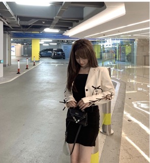 [ORDER+ẢNH THẬT] Áo blazer croptop đan dây Ulzzang 