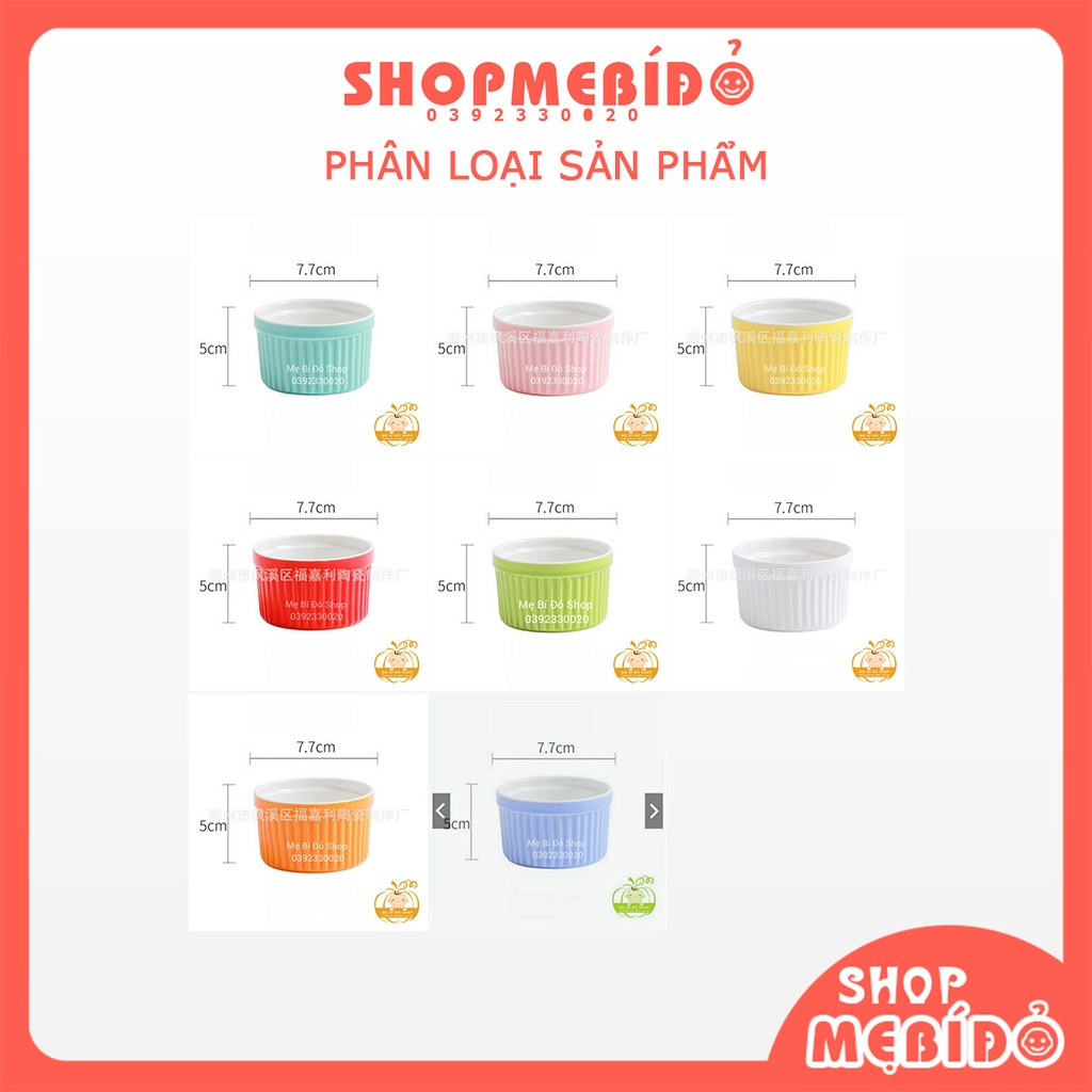 Cốc Gốm Sứ Ramenkin Làm Bánh Caramen Bánh PLan Sữa Chua