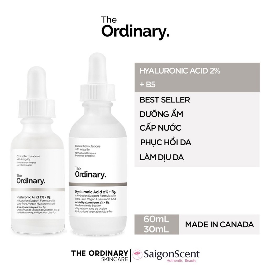 [ GIÁ HỦY DIỆT ] ( BILL CANADA ) Cấp ẩm hồi phục Hyaluronic Acid 2% + B5 - The Ordinary | BigBuy360 - bigbuy360.vn