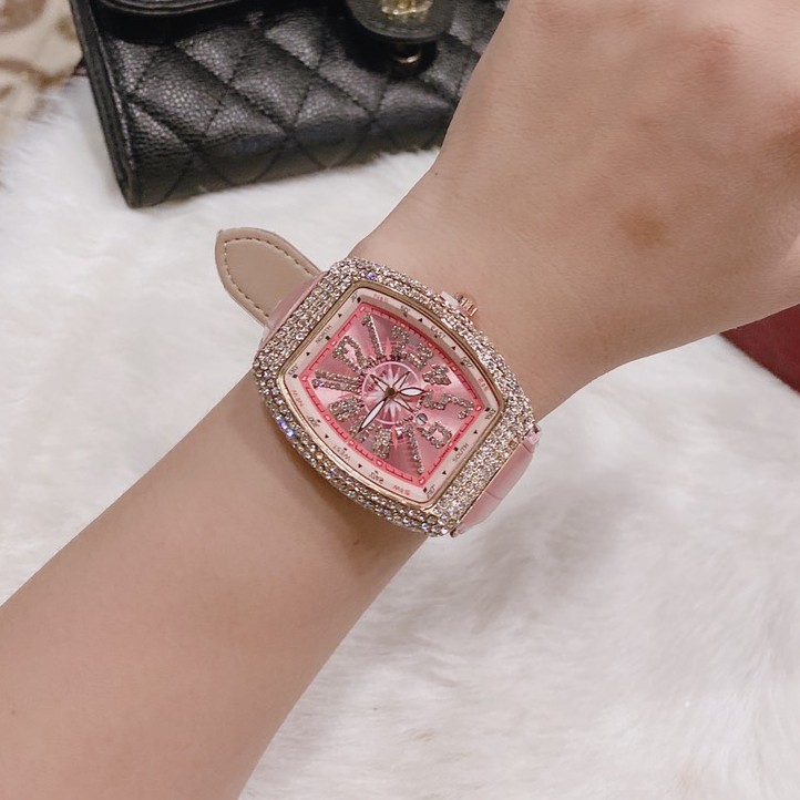 Đồng hồ Nữ Franck muller dây da, phiên bản sắc màu, hàng full box, thẻ bào hành 12 tháng - Dongho.franck.muller | BigBuy360 - bigbuy360.vn