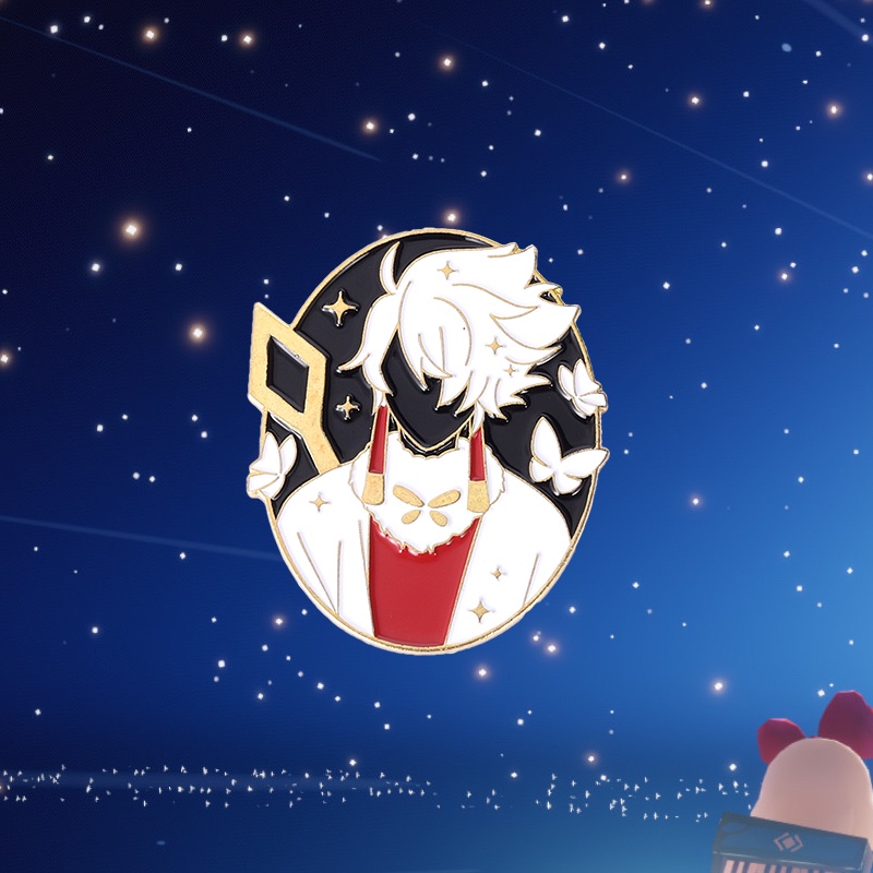 Ghim cài balo tráng men QIHE JEWELRY hình các nhân vật trong game online Light Encounter 5 kiểu tùy chọn dành cho bạn bè
