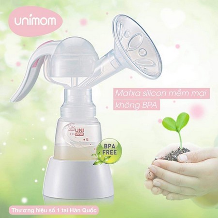 Máy hút sữa bằng tay Mezzo Unimom có matxa silicon UM871135