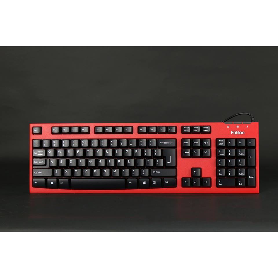 Bàn phím FUHLEN L411SR Gaming màu đỏ chính hãng