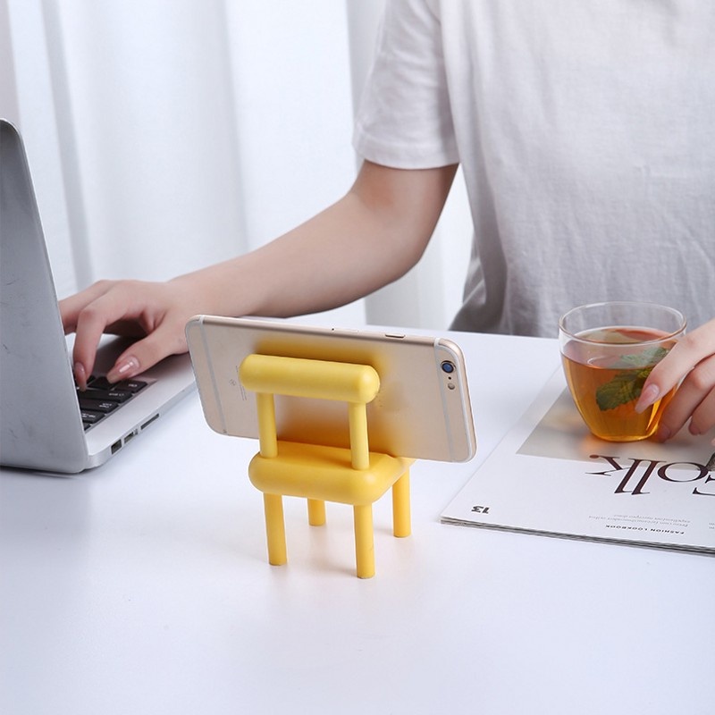 Giá Đỡ Điện Thoại / Ghế Lười Mini Để Bàn Có Thể Điều Chỉnh Màu Sắc Ngọt Ngào