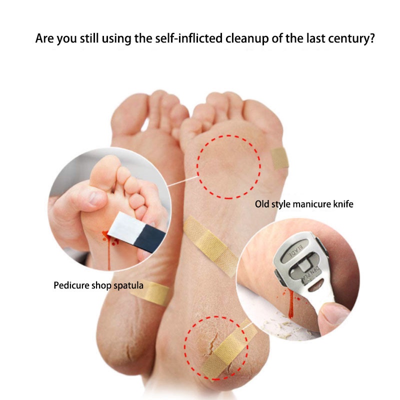 1 Cây Giũa Chân Tẩy Tế Bào Chết Hai Mặt Tay Cầm Cong Bằng Nhựa Nhám Đa Năng