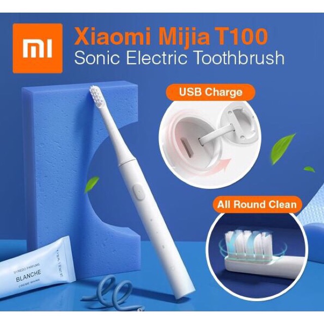 [Chính Hãng]-Bàn chải điện pin sạc Xiaomi Mijia T100