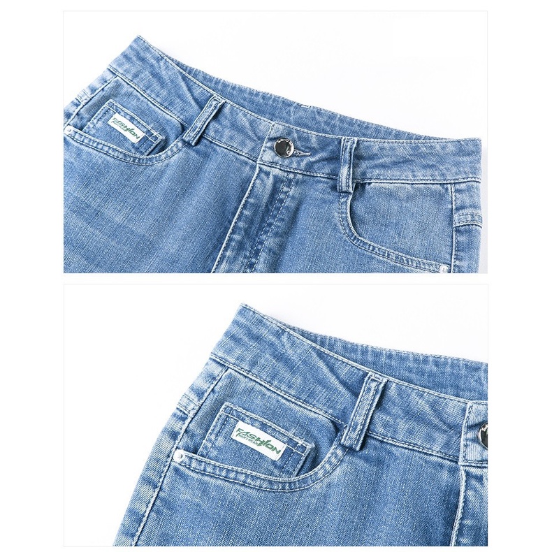 1M135 - Quần jean nữ dài ống rộng hàng nhập - giá 630k