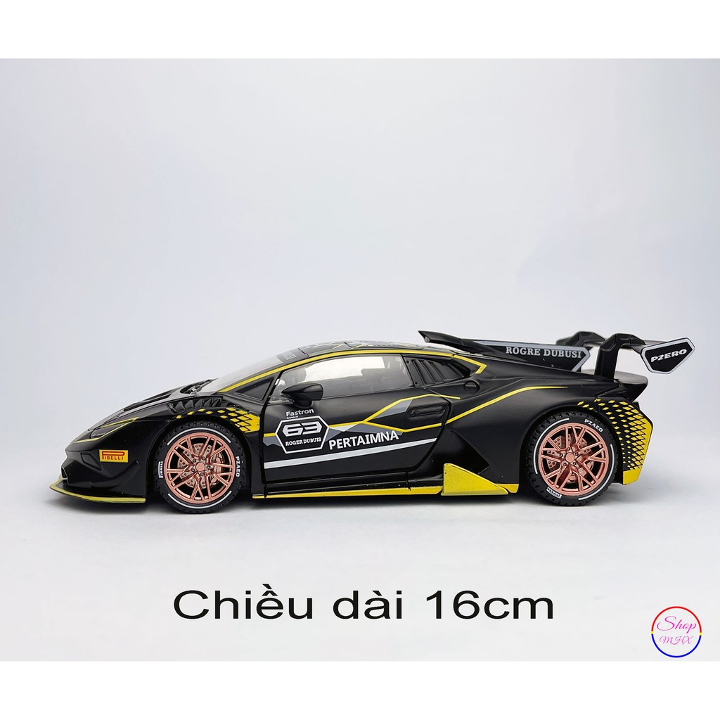 Xe đồ chơi mô hình sắt Lamborghini Huracan Super Evo TẶNG KÈM BIỂN SỐ tỉ lệ 1:32 hãng Chimei