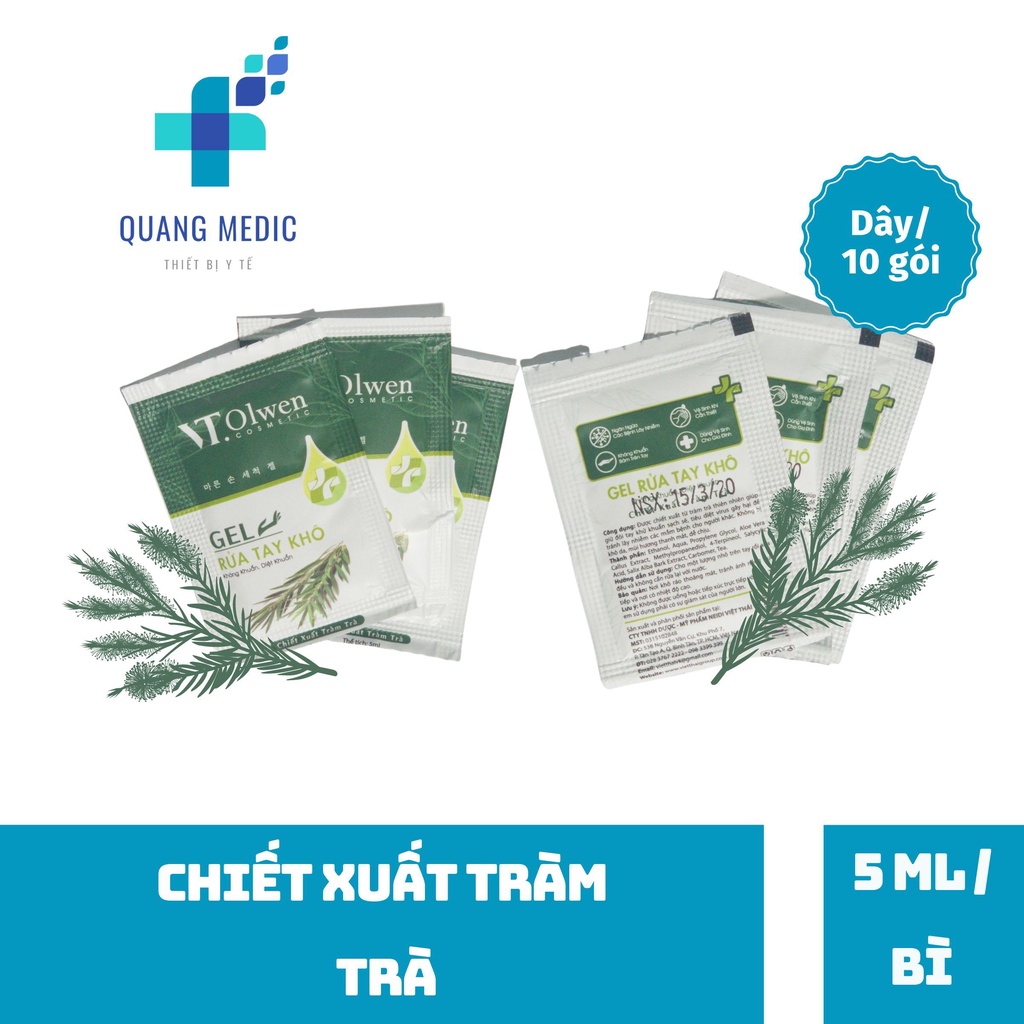 Gel Rửa Tay Khô Nước Sát Khuẩn Sát Trùng Dạng Dây 10 Gói | BigBuy360 - bigbuy360.vn
