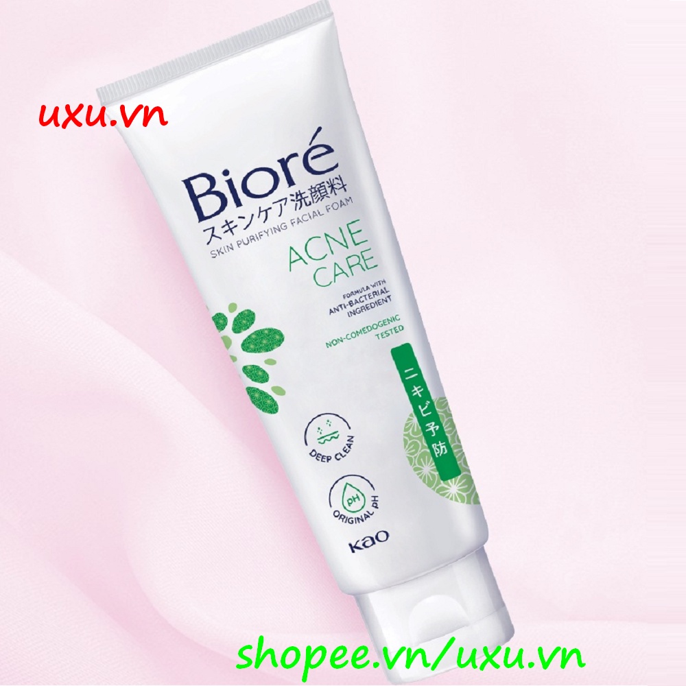 Sữa Rửa Mặt 100g Biore Acne Care Sạch Mụn Và Kháng Khuẩn, Với uxu.vn Tất Cả Là Chính Hãng.