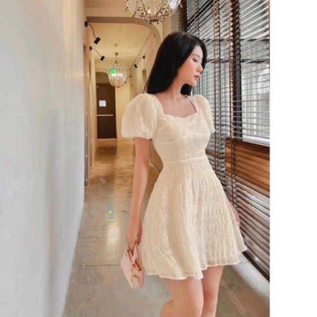 Đầm hoa xô 3D  H73