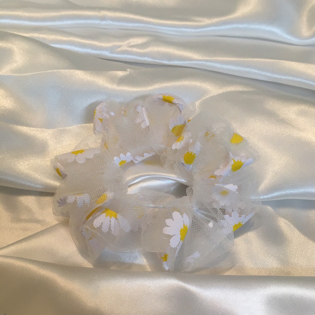 [Mã FAGOGO giảm 12% đơn 99K] Cột tóc Vải voan bóng ánh kim Scrunchies phong cách vingate ( voan bóng kim) | BigBuy360 - bigbuy360.vn