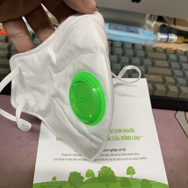 Khẩu trang vải kháng khuẩn nano bạc chất liệu cotton có nắp mũi Giangpkc đại lý