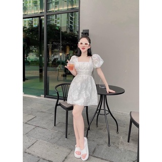 ĐẦM HOA NỔI BABY HỒNG TRẮNG XANH