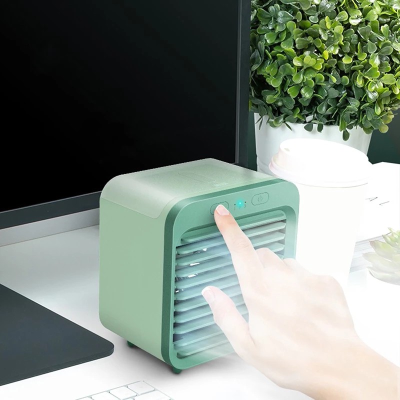 Quạt làm mát không khí mini Quạt sạc USB Máy lạnh để bàn Máy điều hòa không khí để bàn Quạt làm mát không khí Máy tạo độ ẩm Máy lọc cho phòng ngủ văn phòng