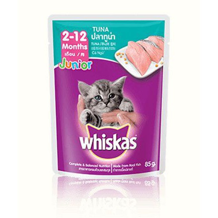 [12 gói] Pate cho mèo Whiskas, Pate cho mèo con Whiskas túi 80gr