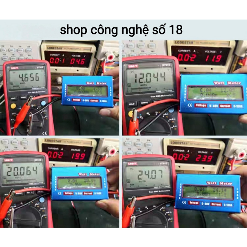 Máy đo dòng điện điện áp công suất watt metter 100A