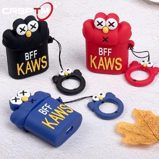 Vỏ bọc silicone in họa tiết KAWS dành cho hộp sạc tai nghe Airpods 1 2