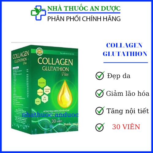 Viên uống trắng da Collagen Glutathion gold giúp tăng cường nội tiết tố nữ ngừa nám , sạm da hộp 30 viên