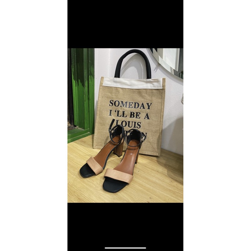 Sandal cao gót 7 phân ( ảnh thật)