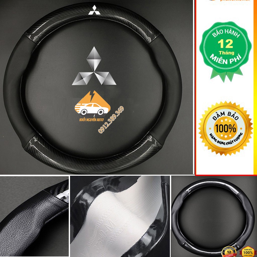 Bọc vô lăng Mitsubishi Outlander, Xpander, Pajero, Attrage, Mirage, Triton, , Jolie, Lancer, Zinger, Grandis