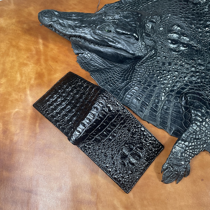 Ví Nam Da Cá Sấu Thật Da Gù Nguyên Con Cao Cấp ST020 Nhiều Màu Lựa Chọn Bảo Hành Da 24 Tháng Full Hộp Tặng Kèm Móc Khóa