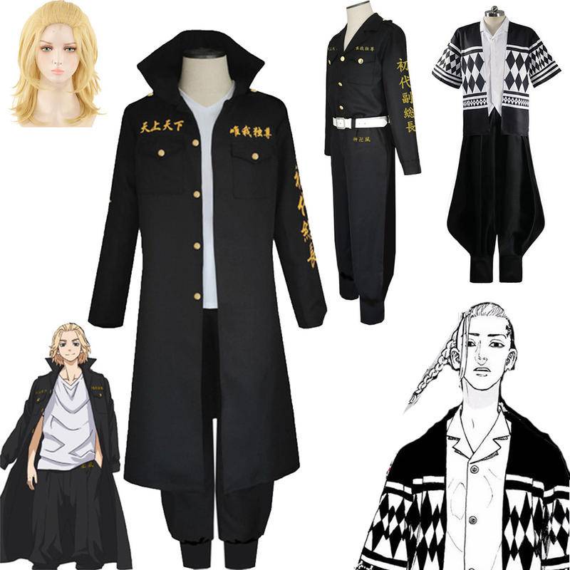 Anime Tokyo Revengers Sano Manjiro Cosplay Manji Gang Ken Ryuguji Trang phục Halloween Trang phục Bữa tiệc Trang phục Tokyo Revengers